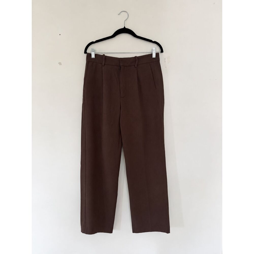 Madewell Slouchy Straight Pants in Brown Size 4